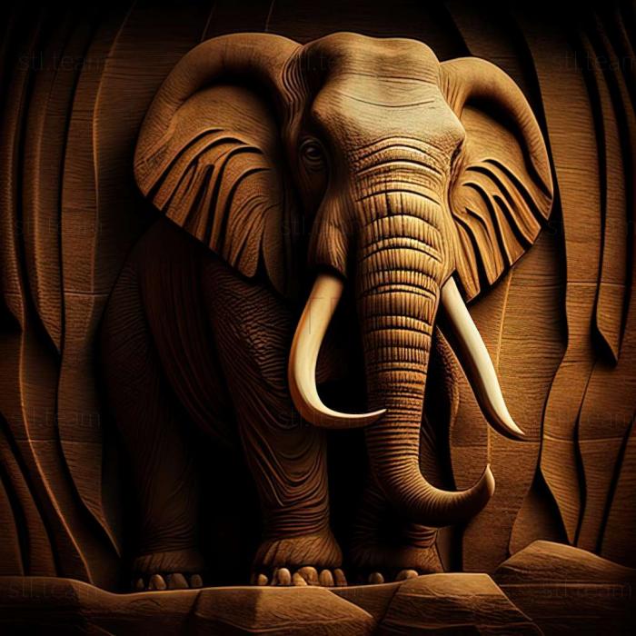 3D model Kirgilakh mammoth famous animal (STL)